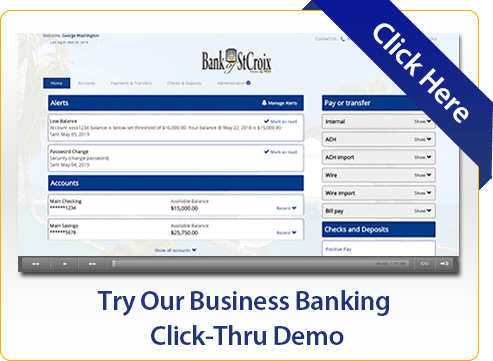 Try Our Business Banking Click-Thru Demo