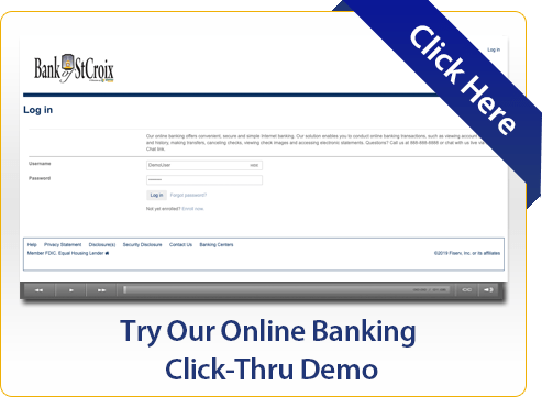 Try Our Online Banking Click-Thru Demo