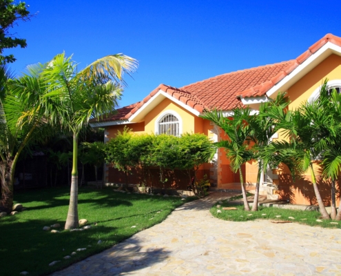Colorful house in the US Virgin Islands